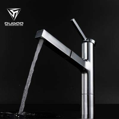 China Contemporary Modern Design Faucets Import From China Chrome Single Handle Kitchen Faucet for sale