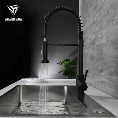 China Pull Out Spray Modern Commercial Stainless Steel Flexible Sink Pull Down Sprayer Kitchen Faucet for sale