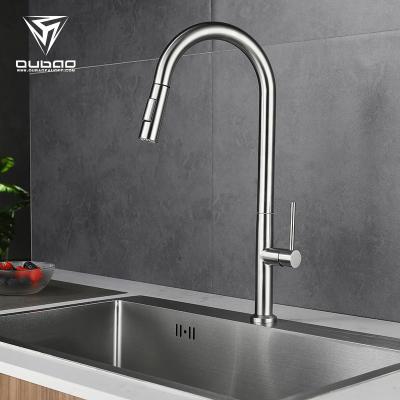 China Pull Out Flexible Spray China Kitchen Sink Faucet Stainless Kitchen Faucets With Pull Out Spout for sale