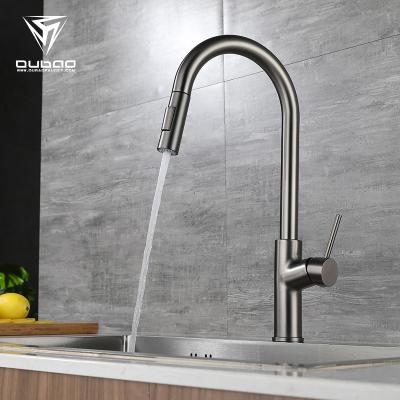 China Pull Out Spray Gun Black Modern Home Kitchen Faucet Stainless Steel Pull Out Faucets With Sprayer for sale