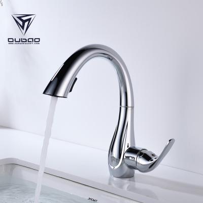 China Thermostatic Faucets Import Mixer Water Pull Down Chrome Faucet Hot And Cold Faucet For Kitchen Sink for sale