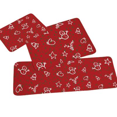 China Modern 40*120cm Santa Three Piece Set Of Modern Floor Covers for sale