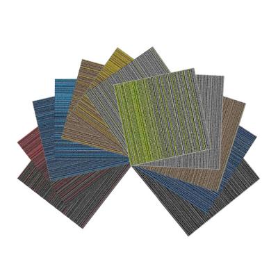 China Washable Hot Sales Different Colors Nylon Commercial 100% Washable Using 50x50cm Commercial Carpet Tile for sale