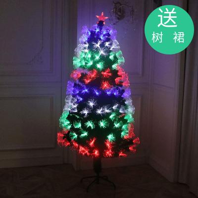 China PVC Christmas Tree 1.5m Lit Luxury Colorful Lighted Christmas Tree for sale