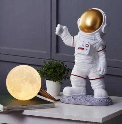 China 3D Bedside Lamp Moon Lamp Astronaut Desktop Decoration Small Creative Nordic Modern Night Lamp for sale