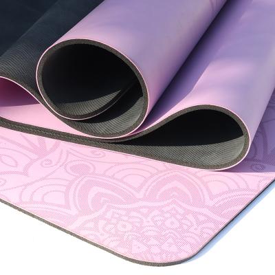 China Compound Non-slip Non-slip Yoga PU Anti-slip Rubber Mat A Dayfa Logo Printed Widened Mat for sale