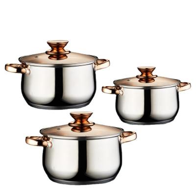 China Sustainable Manufacturer Of Hot - Selling Stainless Steel Pot Set Boutique Gift Pot for sale