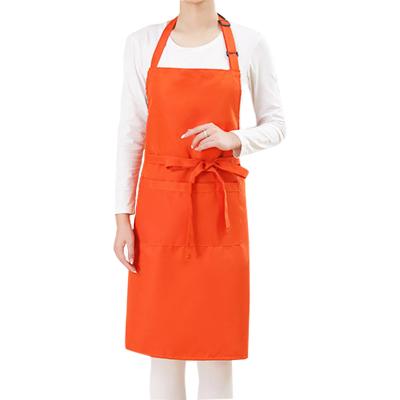 China Thickening SANITARY Waterproof Work Apron Household Advertising Buckle Adjustment Card Yarn Cotton Apron Clean Stain for sale