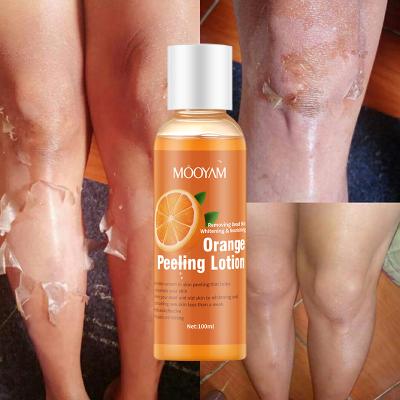 China MOOYAM Whitening Removing Skin Face Body Orange Peeling Lotion Dead Skin Whitening Exfoliating Peeling Lighting Lotion for sale