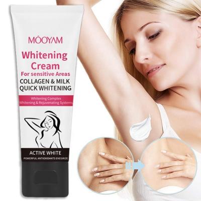 China Armpit Removal Cream Anti Aging Fast Bleaching Dark Bleaching Brightening Private Part Elbow Underarms Whitening Cream For Sensitive Areas for sale