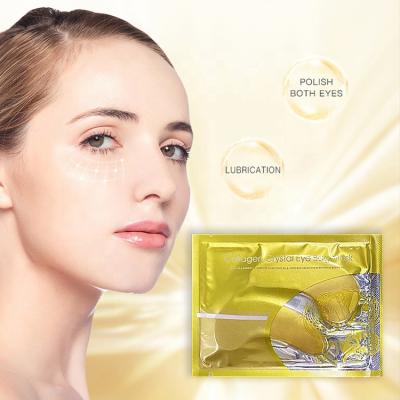 China Anti-Puffiness Private Label Collagen Eye Mask Crystal Gold Eye Mask Hydrogel Eye Patches For Eyelids for sale