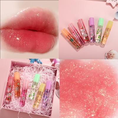 China Wholesale Waterproof Private Label Lip Oil Moisturizing Fruit Lip Oil Dropping Roll On Lip Gloss Oil for sale