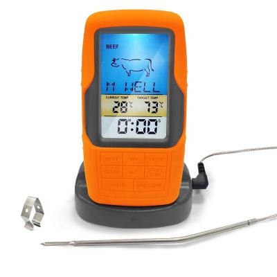 China Factory Wholesale Easily Cleaned Probe Digital BBQ Wireless Simple Meat Thermometer for sale