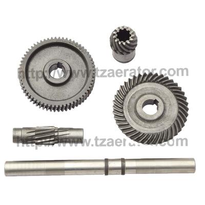 China Build gearbox paddle wheel aerator gearbox 9 spline bevel gear sets 4pcs gearset not including output shaft for sale