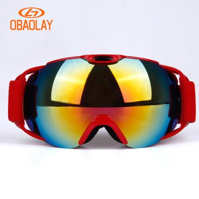 China OBAOLAY Wholesale UV400 Ski Sunglasses Sports Snow Adult Clear Ski Goggles Prescription Ski Goggles for sale