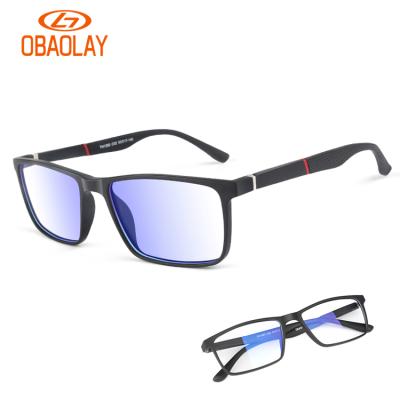 China Hot sale TR90 frame Eyeglasses Myopia Anti blue light blocking glasses anti glare glasses Ultralight comfortable wholesale for sale