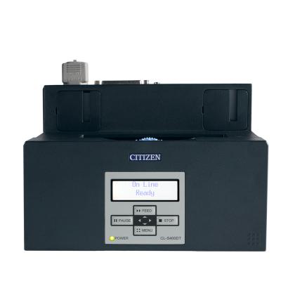 China Black and White Citizen CL-S400DT Direct Thermal Barcode Label Plane Ticket Printer for Plane Ticket for sale