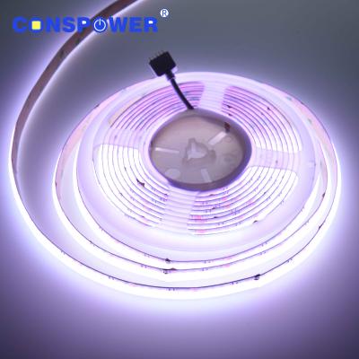 China Landscape Led Tape Light 24V 18W/M IP20 12mmPCB 840 Chips/M RGBW COB Strip Led Indoor COB LED Light Strip for sale