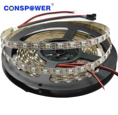 China Landscape Magic 60LEDS IC SK6812 5050 RGBW 4 IN 1 LED Strip IP20 5V 10mmPCB for sale