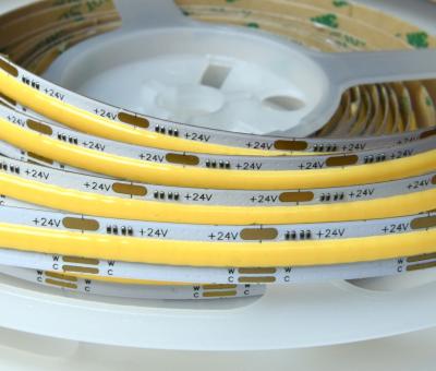 China Adjustable Landscape 24V 20W/M COB LED Strip Ra 90 IP20 12mm 576LEDS/M LE CCT for sale