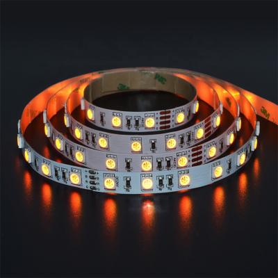 China Colorful Landscape 60LEDS 5050RGB LED Strip IP20 24V 10mmPCB for sale