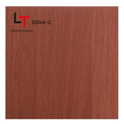 China New designs plastic pet deacorative wood grain pvc lamination film for wall panel/WPC door for sale