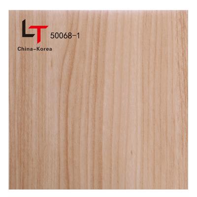 China Plastic Wood Grain Heat Transfer Lamination PVC Film For PVC Panel And MDF In India for sale