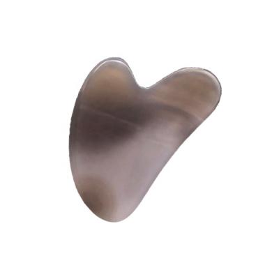 China Face Lift Board Facial Massager Tool Grey Crystal Jade Gua Sha Stone Custom Logo Wholesale 100% Natural Massage for sale