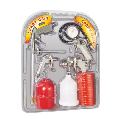 China Paint POWERTEC 5pcs Spray Gun Air Tools The Spray Gun Set for sale