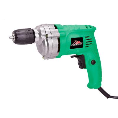 China POWERTEC 10mm Electric Drill 580w Power Hand Drill Woodworking Machine Tools for sale