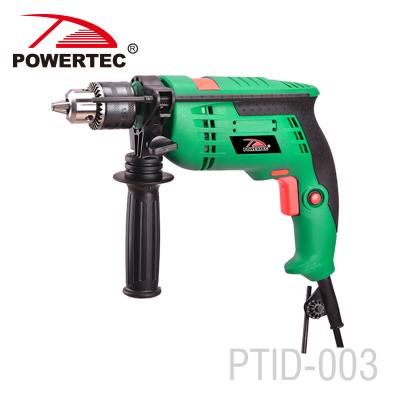 China POWERTEC 680w Wood/Steel Porcelain Impact Electric Drill 13mm for sale