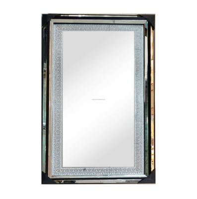 China Wholesale Cheap Living Room Decoration Gold Aluminum Large Decorative Metal Framed Normal Length Body Wall Cloakroom Standing Floor Mirror for sale