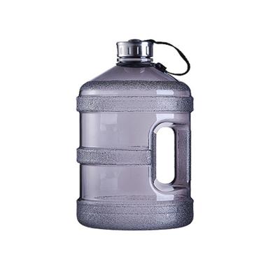 China One Gallon / 3.7L Gym Water Jug Viable Plastic Bottle BPA Free Large GYM Water Bottle PETG Multi-Capacity Material With Easy Carry Handle for sale