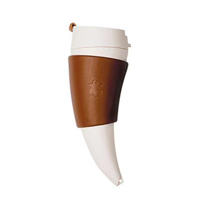 China 230ml Stainless Steel Viable Thermos Mug Coffee Mug Travel Goat Horns Mug Vacuum Flask Creative Travel Mug for sale