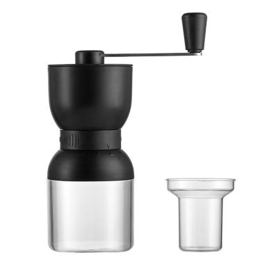 China WITH LID Manual Hand Crank Portable Washable Ceramic Core Mini Coffee Bean Grinder Handmade Coffee Machine for sale