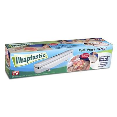 China Factory Supply Moisture Proof White ABS Plastic Slide Cling Film Cutter for sale