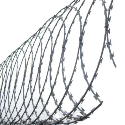 China Prison Widely Used For Military Field Flexible Diamond Razor Wire Mesh Fence Welded Razor Wire for sale