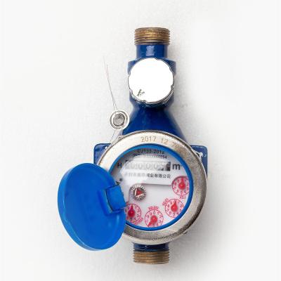 China 50/25 Dn15-25 Brass Body Remote Mechanical Water Meter Locking Valve Water Meter for sale