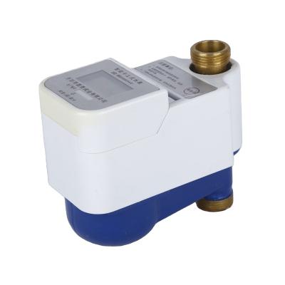 China Latest Design Plastic Brass Vertical Smart Water Meter For Hot/Cold Water Meter Output DN15 for sale