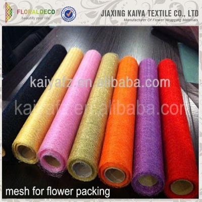 China Stay Close To The Flowers Multicolor Super Quality Flower Wrapping Christmas Deco Mesh for sale