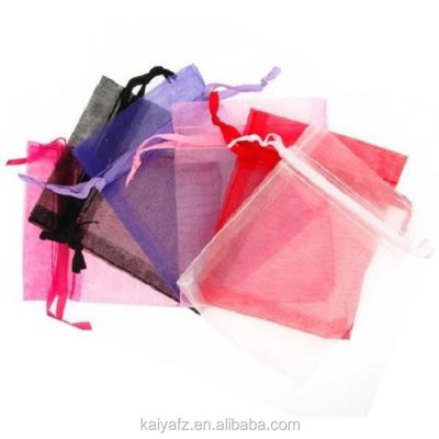 China Recyclable Wholesale Single Organza Bag Drawstring For Gift& Small Jewelry Bags For Packaging for sale