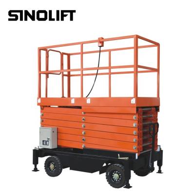 China Sinolift SJY(I) stores electric mobile scissor construction material lift for sale