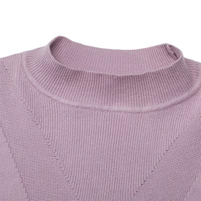 China 2021 Hot Sale Breathable Solid Women Knitting Shirt Fashion Comfortable Shirt for sale