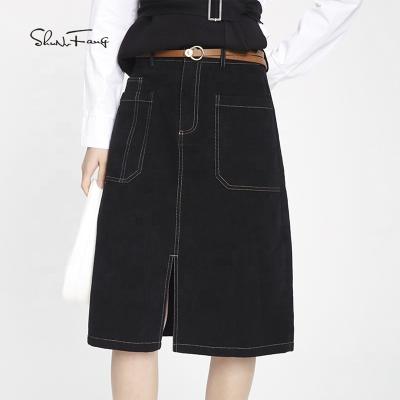 China New Ladies Anti-Static Elegant Office Skirts High Waisted Spring Summer Fashion Women's Single Skirt Long Skirt for sale