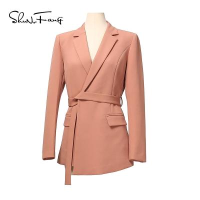 China High Quality Anti-wrinkle Spring And Autumn Ladies Women Mid Length Trench Coat for sale