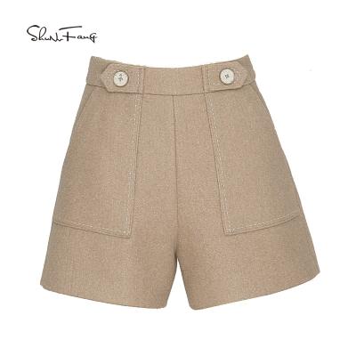 China 2021 custom made leisure breathable hot selling khaki shorts for women for sale