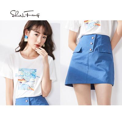 China Factory QUICK DRY Summer Two Piece Skirt Sets Outfit Summer Outfits Crop Tops Sets Suits For Women for sale