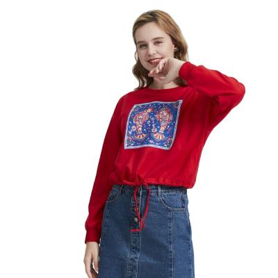 China High Quality Hot Sale Anti-wrinkle Comfortable Women's 100% Cotton Sweater for sale