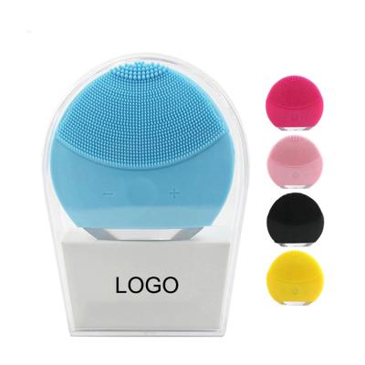 China All Skins Wholesale Deep Clean Face Clean Rechargeable Ultrasonic Electric Silicone Private Label Pore Facial Cleansing Brush for sale