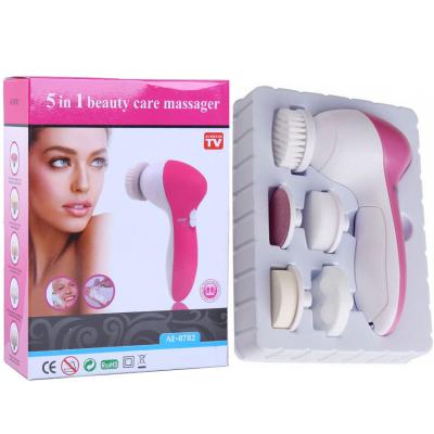 China Acne Treatment High Quality 5 in 1 Facial Cleansing Brush Customized Electric Facial Cleansing Brushes for sale